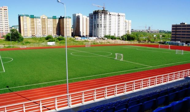 Фотография Футбольное поле стадиона 