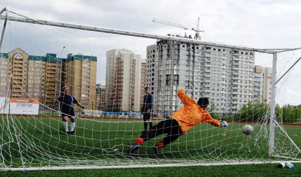 Фотография Футбольное поле стадиона 